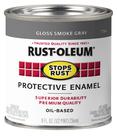 Pincel Paint Rust-Oleum interrompe a ferrugem em cinza esfumaçado brilhante 237 ml