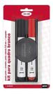 Pincel Quadro Branco 3,0mm Preto E Vermelho Com Apagador - oval