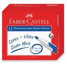 Pincel Quadro Branco Azul - Caixa com 12 Unidades