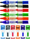 Pincel Quadro Branco Pilot Wbma Recar Kit 6 Cores + 6 Refil