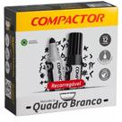 Pincel Quadro Branco QB Recarregável Preto - Caixa com 12 Unidades