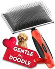 Pincel Slicker Bixy Pixy Dog Large para Goldendoodle com alfinetes