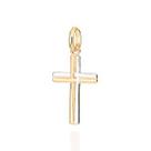 Pingente 542627 Cruz Folheado A Ouro Com Rhodium Rommanel