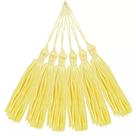 Pingente 7cm Amarelo Bebê Franja de Seda 104 Tassel - 10 unidades