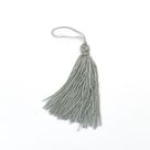 Pingente 7cm Cinza Franja de Seda (Tassel) - 10 unidades Pingente 7cm Cinza Franja de Seda (Tassel) - 10 unidades