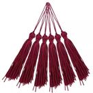 Pingente 7cm Vinho Claro Franja de Seda 520 Tassel - 10 unidades