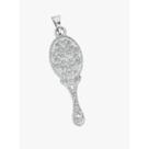 Pingente abebe banhado a rhodium