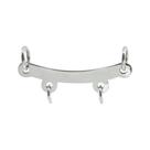 Pingente Aço Canga para 2 pingentes 20x4mm