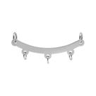 Pingente Aço Canga para 3 pingentes 33x4mm