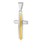 Pingente Aço Cruz Trabalhada IPG 30x15mm Pingente Aço Cruz Trabalhada IPG 30x15mm