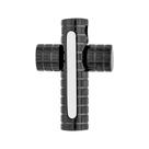 Pingente Aço Cruz Tubo IPB 32x22mm