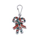 Pingente Aço Enfeite Verde e Vermelho 18x13mm