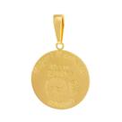 Pingente Aço Mandala Nascimento Menino 27mm Gold IPG Pingente Aço Mandala Nascimento Menino 27mm Gold IPG