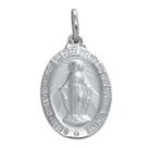 Pingente Aço Milagrosa Oval 23x16mm