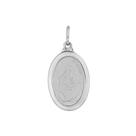 Pingente Aço Santa Ana Oval 23x16mm