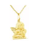 Pingente Anjo Pensador Em Ouro 18k 750 (cod25y)