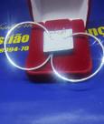 Pingente Argola Ouro Branco Peso 2.30 Gramas Aro 45 mm 18 mm Tubo 1 mm Ouro 18 Kilates
