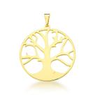 Pingente Arvore da Vida Banhada Ouro 18k