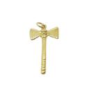 Pingente avulso machado banhado a ouro 2,6 cm x 1 cm - 2 g