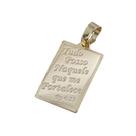 Pingente Banhado a Ouro Placa Felipenses 413 Lisa Bijou Art