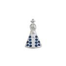 Pingente Banhado a Prata De Nossa Senhora Aparecida Bijou Art