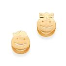 Pingente banhado ouro 3x 24k 18k e 22k feminino casal filhos rosto menina ou menino rommanel 540684 540685