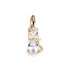 Pingente banhado ouro 3x 24k 18k e 22k feminino gato zircônia rommanel 541469 Pingente banhado ouro 3x 24k 18k e 22k feminino gato zircônia rommanel 541469