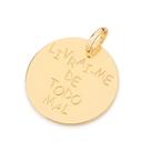 Pingente banhado ouro 3x 24k 18k e 22k feminino rommanel medalha livrai-me de todo mal 542456 Pingente banhado ouro 3x 24k 18k e 22k feminino rommanel medalha livrai-me de todo mal 542456