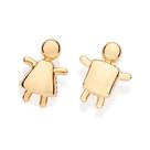 Pingente banhado ouro 3x 24k 18k e 22k feminino rommanel menina filha ou menino filho 542808 542809