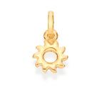 Pingente banhado ouro 3x 24k 18k e 22k feminino sol vazado rommanel 542624 Pingente banhado ouro 3x 24k 18k e 22k feminino sol vazado rommanel 542624