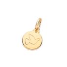 Pingente banhado ouro 3x 24k 18k e 22k unissex espírito santo medalha rommanel 542768 Pingente banhado ouro 3x 24k 18k e 22k unissex espírito santo medalha rommanel 542768