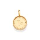 Pingente banhado ouro 3x 24k 18k e 22k unissex signo capricórnio acrílico rommanel 542766