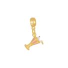 Pingente Berloque Folheado A Ouro 18K Milk Shake Pingente Berloque Folheado A Ouro 18K Milk Shake