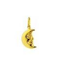 Pingente Berloque Meia Lua Dupla Face De Ouro 18k Pingente Berloque Meia Lua Dupla Face De Ouro 18k