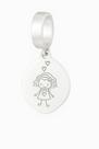 Pingente Berloque Menina Filha Prata 925 Pingente Berloque Menina Filha Prata 925