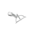 Pingente berloque ofa banhado à rhodium