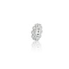 Pingente berloque separador 2,5mm zircônia branca prata 925