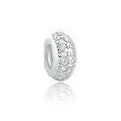 Pingente Berloque Separador Zircônia Cristal Prata 925 Pingente Berloque Separador Zircônia Cristal Prata 925