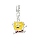 Pingente Bob Esponja Banho Prata Pulseiras Berloques