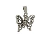 Pingente Borboleta Filigrana Berloque Charms Prata 925 Asas