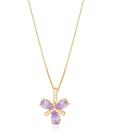 Pingente Borboleta Libélula + Corrente Veneziana Ouro 18k