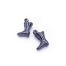 Pingente Bota Acrílico Preto 9x14mm 200pçs 100g