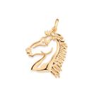 Pingente cabeça de cavalo folheado BRANCO 542685 Rommanel