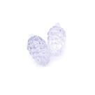 Pingente Cacho de Uva Acrílico Azul Claro Transparente 15x30mm 50pçs 175g