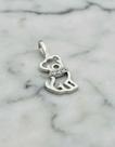 Pingente Cachorro 15mm Zircônia Cravejada