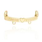 Pingente Canga Separador Amor Eterno Coração Em Ouro 18k Pingente Canga Separador Amor Eterno Coração Em Ouro 18k