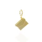 Pingente carta banhado a ouro 18k