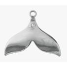 Pingente cauda de sereia grande banhado a rhodium