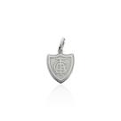 Pingente chapa escudo américa - 2cm prata 925
