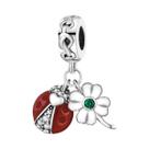 Pingente Charm Coração De Morango Série Vermelha Em Prata 925 Para Mulheres, Compatível Com Pulseira